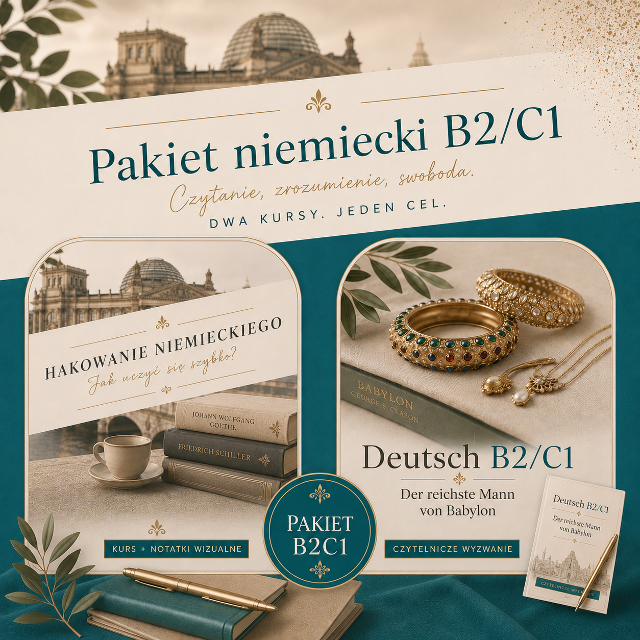 Pakiet Niemiecki B2 / C1 Najbogatszy człowiek w Babilonie